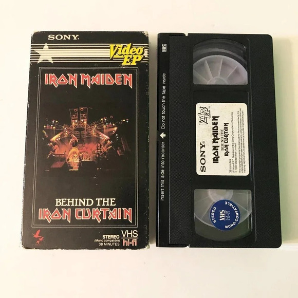 1984 Iron Maiden Behind The Iron Curtain VHS  Sony Video EP - Picture 1 of 15
